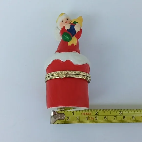 Vintage Ceramic Angel Trinket Box - Picture 13 of 16